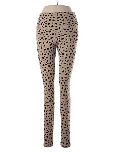 Pre-owned Assorted Brands Leggings In Gold