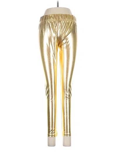 Pre-owned Assorted Brands Leggings In Gold
