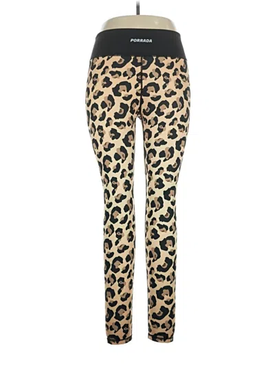 Pre-owned Assorted Brands Leggings In Gold