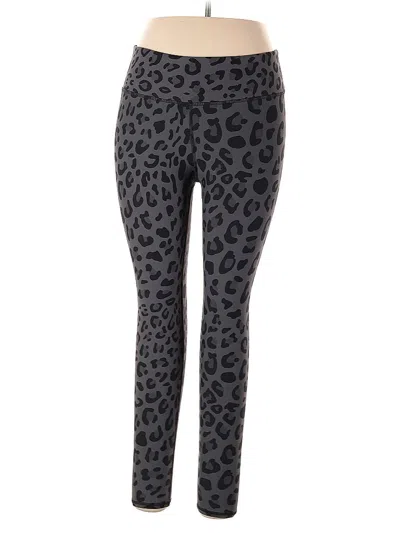 Pre-owned Assorted Brands Leggings In Gray