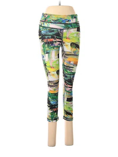 Pre-owned Assorted Brands Leggings In Green