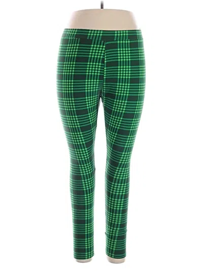Pre-owned Assorted Brands Leggings In Green