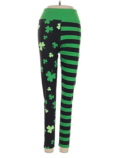 Pre-owned Assorted Brands Leggings In Green