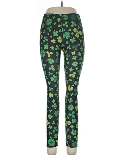 Pre-owned Assorted Brands Leggings In Green
