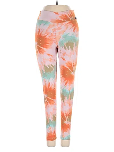 Pre-owned Assorted Brands Leggings In Orange