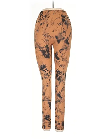 Pre-owned Assorted Brands Leggings In Orange
