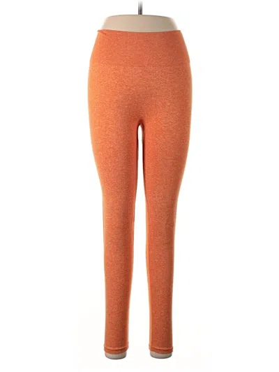 Pre-owned Assorted Brands Leggings In Orange