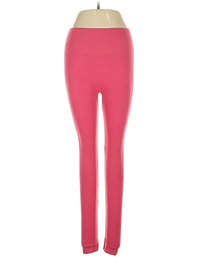 Pre-owned Assorted Brands Leggings In Pink