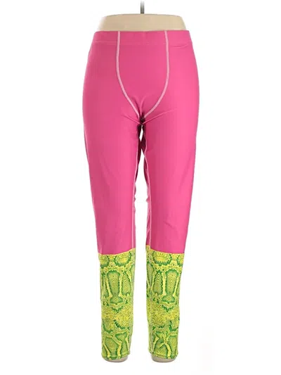 Pre-owned Assorted Brands Leggings In Pink