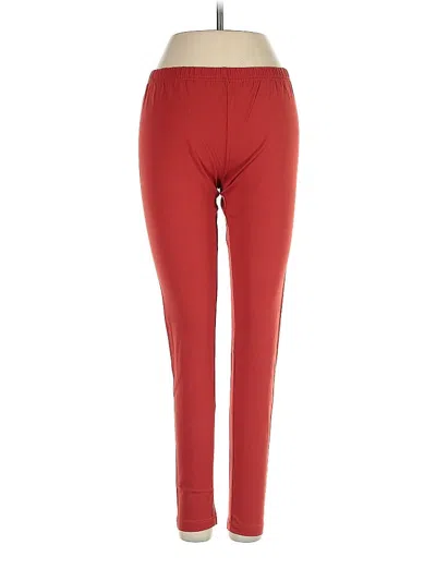 Pre-owned Assorted Brands Leggings In Red