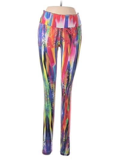 Pre-owned Assorted Brands Leggings In Red