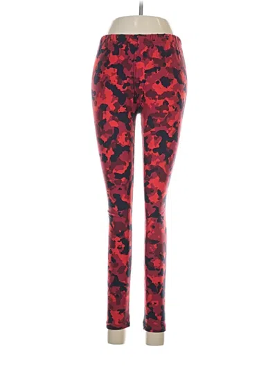 Pre-owned Assorted Brands Leggings In Red