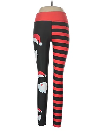 Pre-owned Assorted Brands Leggings In Red