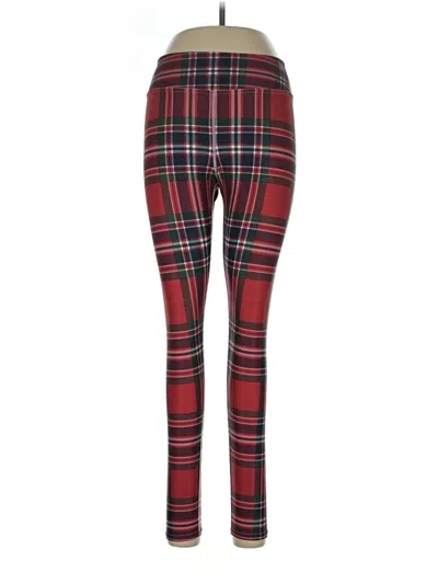 Pre-owned Assorted Brands Leggings In Red