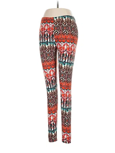 Pre-owned Assorted Brands Leggings In Red