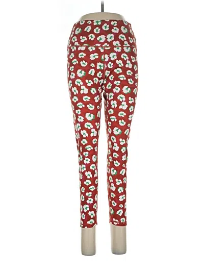 Pre-owned Assorted Brands Leggings In Red