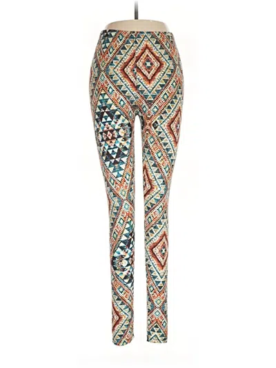 Pre-owned Assorted Brands Leggings In Teal