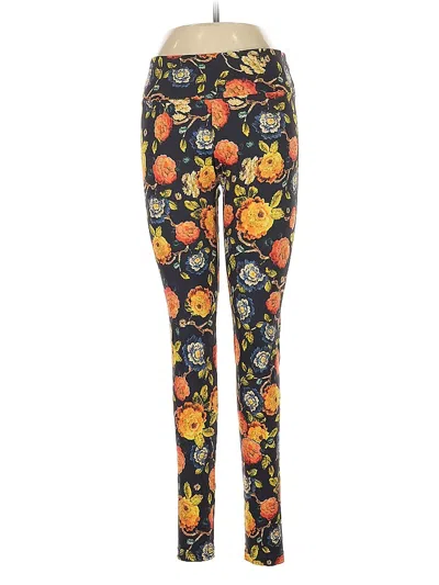 Pre-owned Assorted Brands Leggings In Yellow