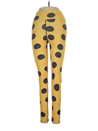 Pre-owned Assorted Brands Leggings In Yellow