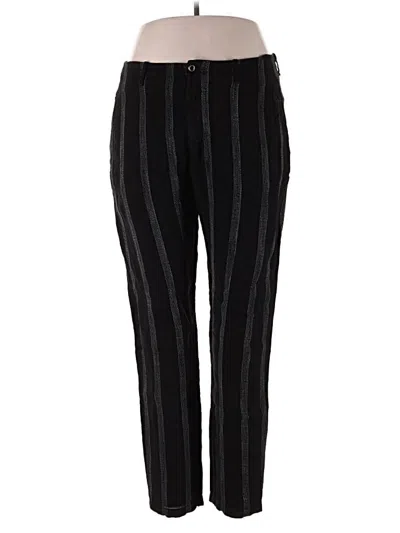 Pre-owned Assorted Brands Linen Pants In Black
