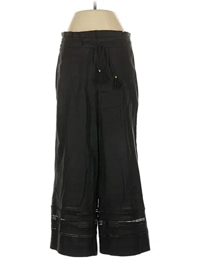 Pre-owned Assorted Brands Linen Pants In Black