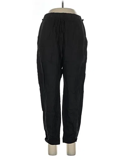 Assorted Brands Linen Pants In Black