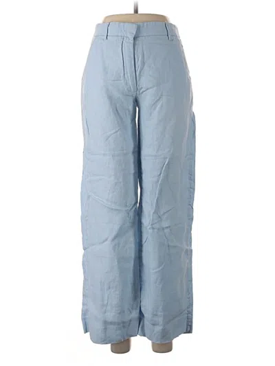 Pre-owned Assorted Brands Linen Pants In Blue