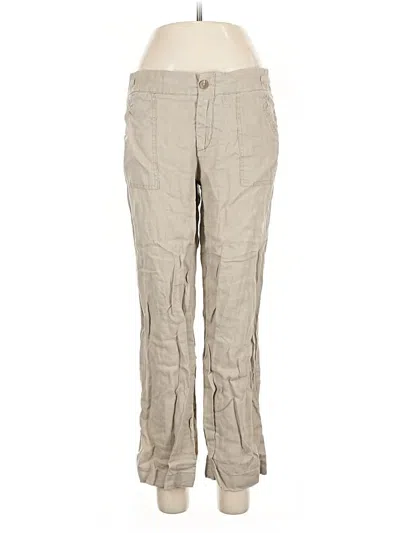 Pre-owned Assorted Brands Linen Pants In Brown