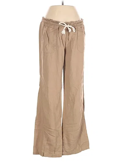 Pre-owned Assorted Brands Linen Pants In Brown