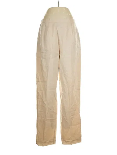 Pre-owned Assorted Brands Linen Pants In Brown