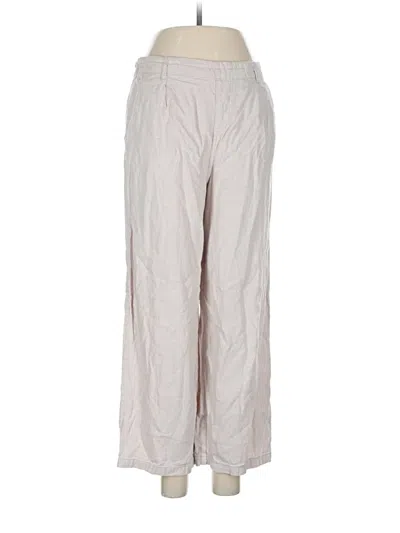 Pre-owned Assorted Brands Linen Pants In Gray