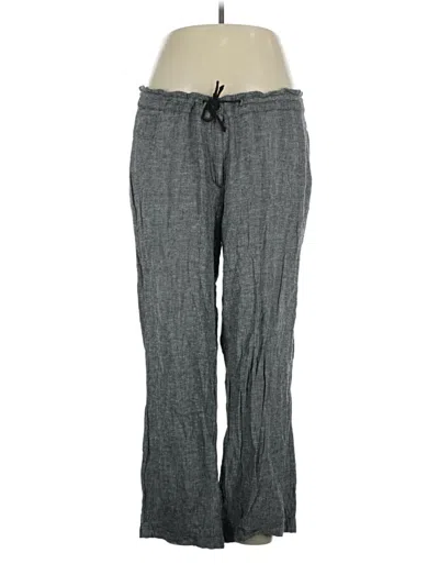 Pre-owned Assorted Brands Linen Pants In Gray