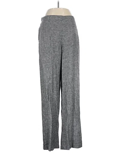 Pre-owned Assorted Brands Linen Pants In Gray