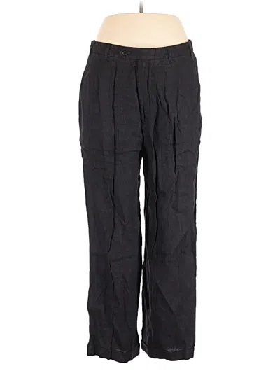 Pre-owned Assorted Brands Linen Pants In Gray