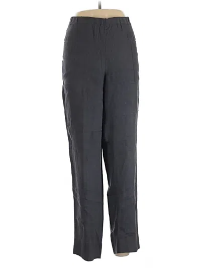 Pre-owned Assorted Brands Linen Pants In Gray