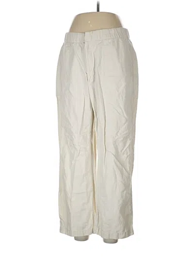 Pre-owned Assorted Brands Linen Pants In Ivory