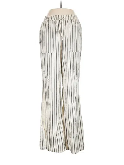 Pre-owned Assorted Brands Linen Pants In Ivory