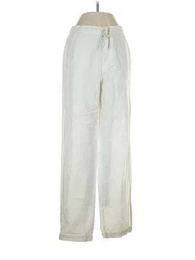 Pre-owned Assorted Brands Linen Pants In Ivory