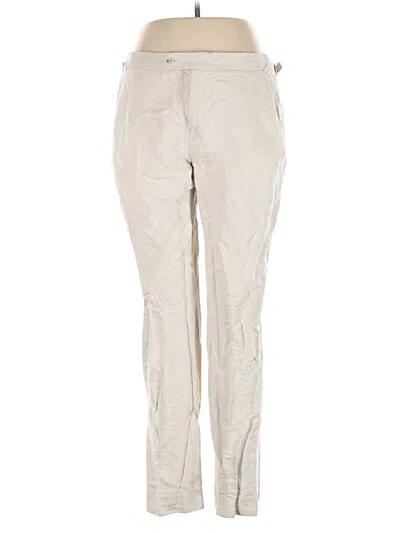 Pre-owned Assorted Brands Linen Pants In Ivory