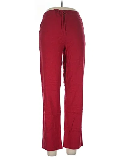 Pre-owned Assorted Brands Linen Pants In Red