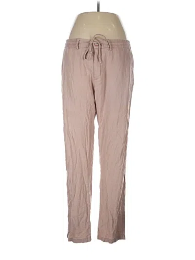 Pre-owned Assorted Brands Linen Pants In Tan