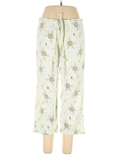 Pre-owned Assorted Brands Linen Pants In White