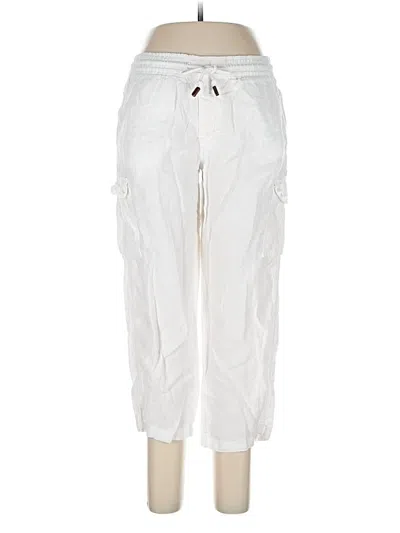 Pre-owned Assorted Brands Linen Pants In White