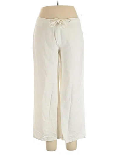 Pre-owned Assorted Brands Linen Pants In White
