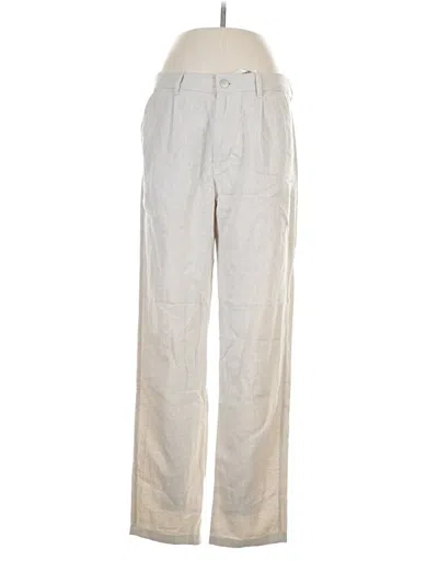 Pre-owned Assorted Brands Linen Pants In White
