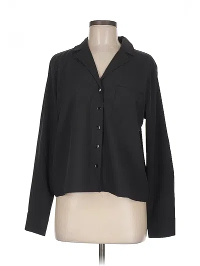 Pre-owned Assorted Brands Long Sleeve Blouse In Black