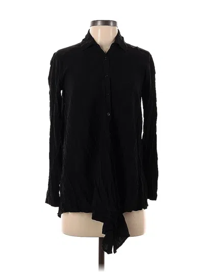 Pre-owned Assorted Brands Long Sleeve Blouse In Black