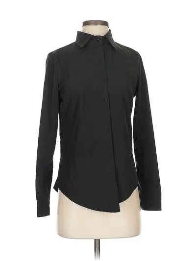 Pre-owned Assorted Brands Long Sleeve Blouse In Black