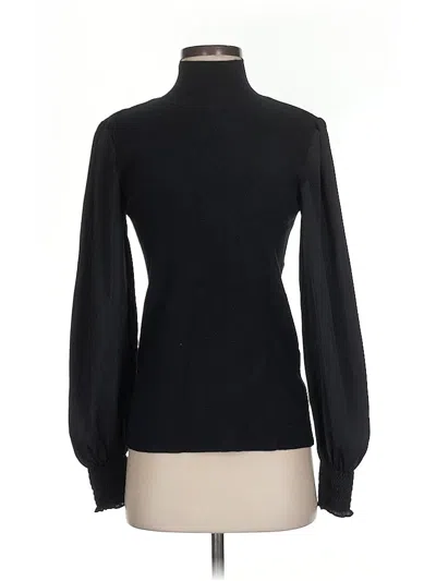 Pre-owned Assorted Brands Long Sleeve Blouse In Black