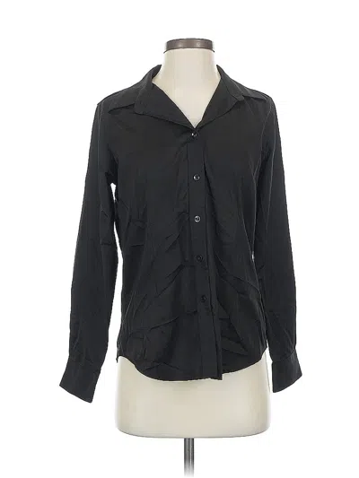 Pre-owned Assorted Brands Long Sleeve Blouse In Black